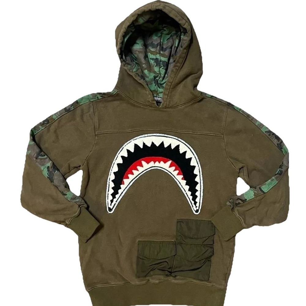 Shark Hoodie Boys Sweatshirt‎ Hudson Outerwear Skater Streetwear Grunge Size L